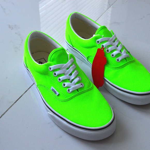 vans era neon green gecko sneaker shoes new - Picture 3 of 9